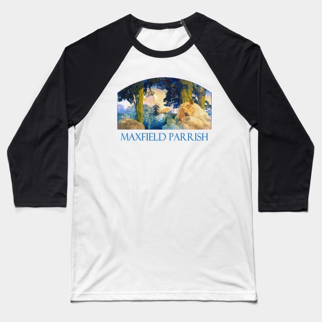 Dream Castle in the Sky (1908) by Maxfield Parrish Baseball T-Shirt by Naves